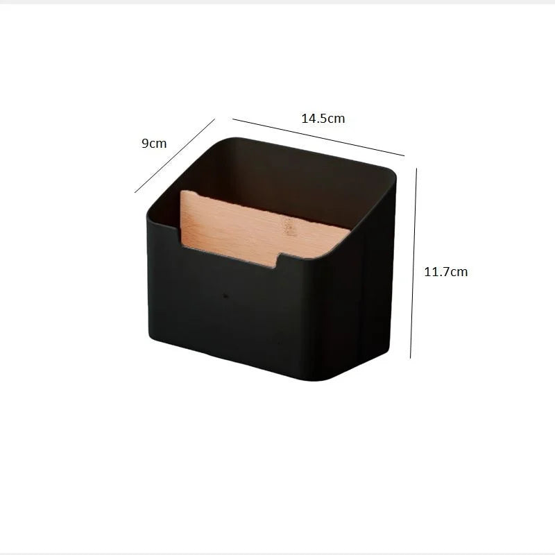 Desktop Storage Box – Remote Control, Tissue & Office Supplies Organizer