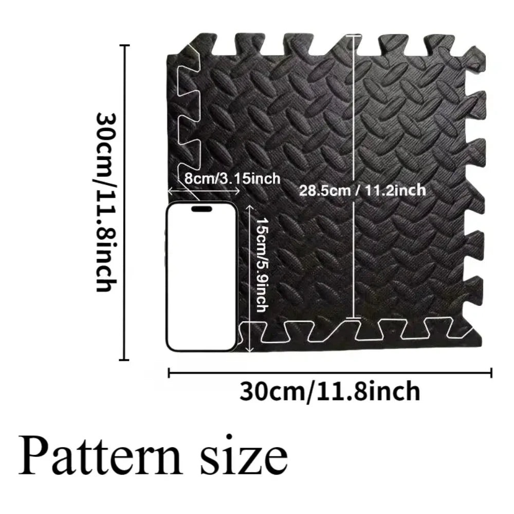 16-Piece EVA Foam Interlocking Gym Mat – Non-Slip, Waterproof Floor Tiles