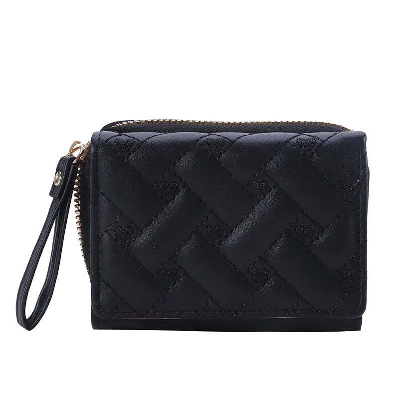 Women's Mini Zip Wallet – 8 Card Slots, Coin Purse & Photo Slot | 8 Colors