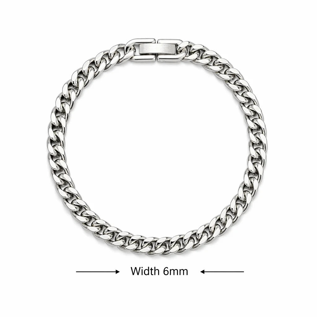 Cuban Chain Bracelet — Stainless Steel Link