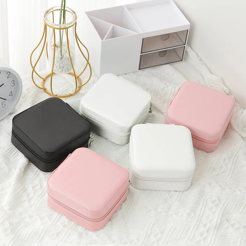 Travel Leather Jewelry Box – Single Layer