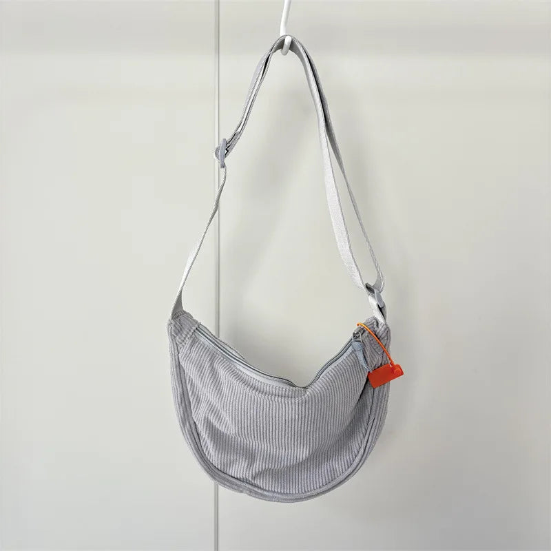 Corduroy Hobo Shoulder Bag – Crossbody
