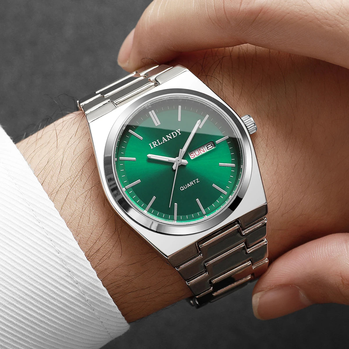 Men's Slim Quartz Watch with Calendar