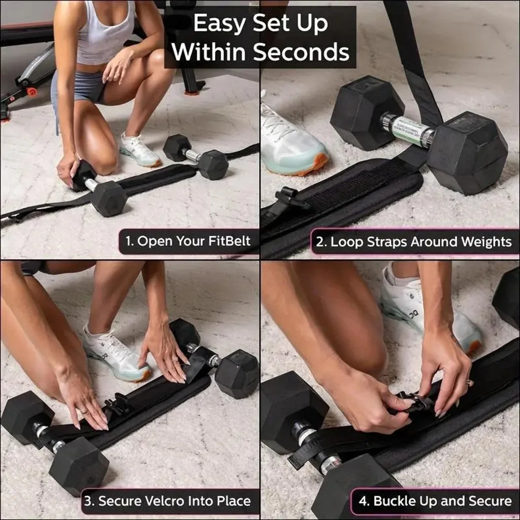 Adjustable Hip Bridge Belt for Glute Training