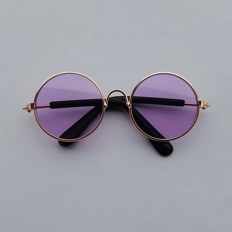 Vintage Round Sunglasses for Cats & Small Dogs – Photo Props & Cosplay