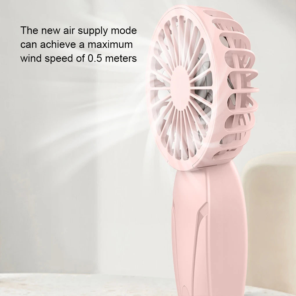 Portable Mini Handheld Fan – USB Rechargeable Pocket Fan with 3 Speed Settings