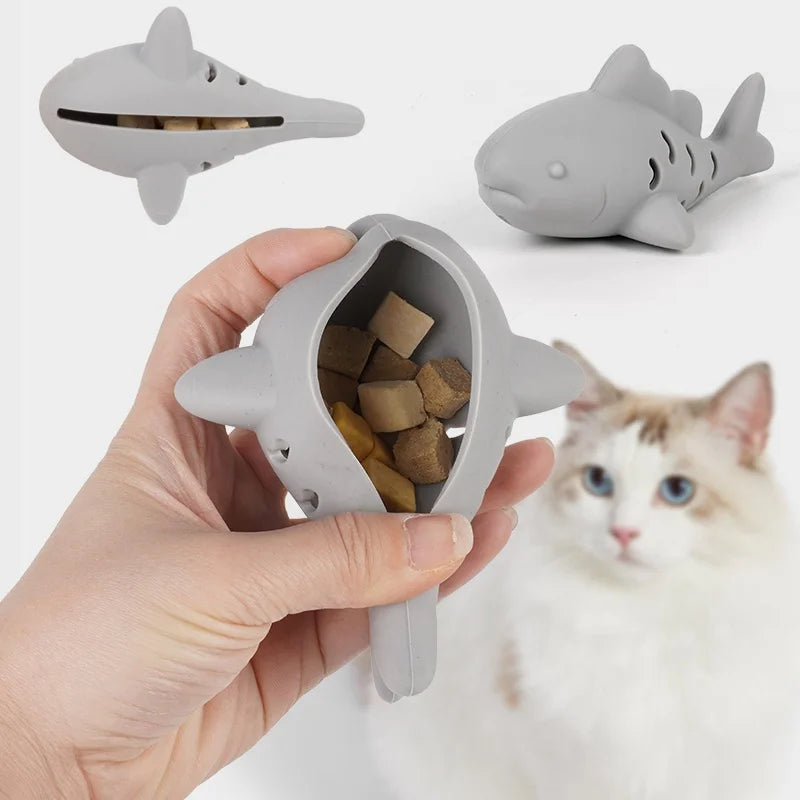 Interactive Silicone Pet Toy – Bite-Resistant Food Hiding & Teeth Grinding Toy for Cats & Small Dogs