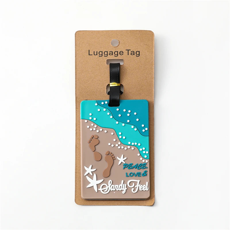 Creative Corgi & Cat Luggage Tag – Silicone Travel ID Tag with Anti-Loss Design