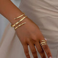 Gold Bracelet & Ring Set