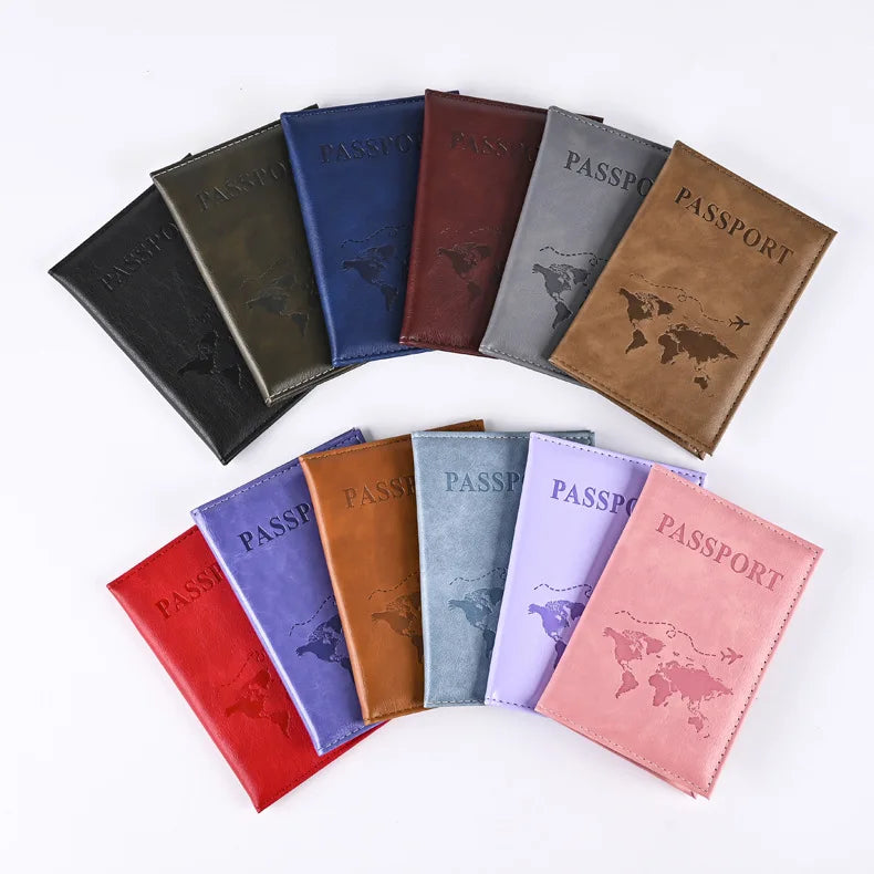 PU Leather Passport Holder – Travel Wallet & ID Card Cover