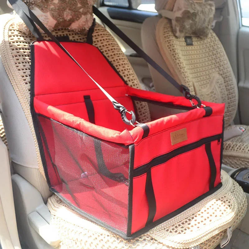 Waterproof Pet Car Seat Bag – Foldable Dog Mat & Travel Organizer