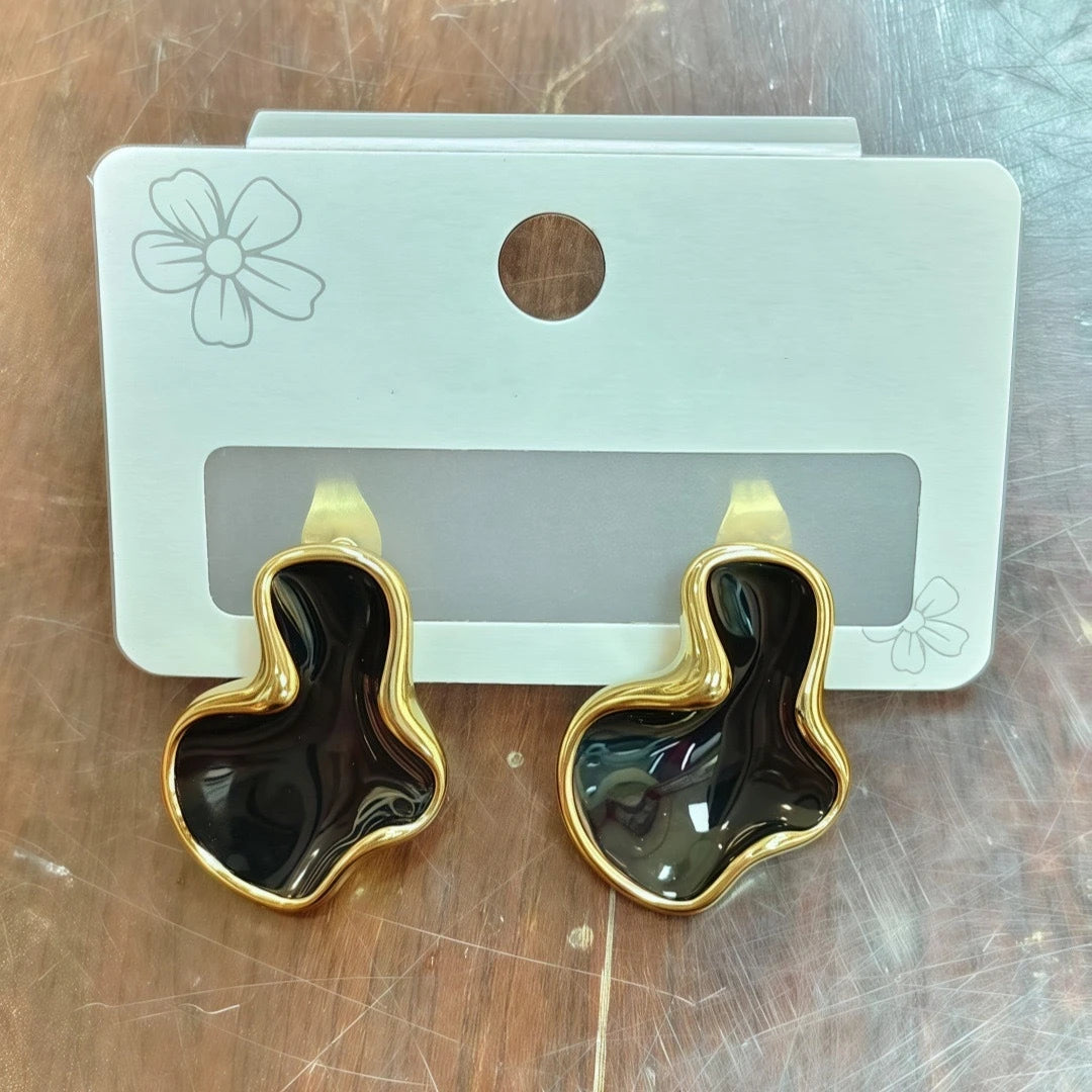 Artistic Cloud Stud Earrings