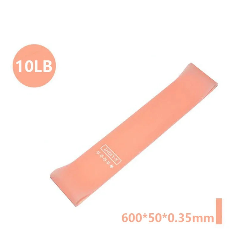 Resistance Loop Bands – Silicone Exercise Bands for Yoga, Pilates, Gym & Crossfit (5 Resistance Levels)