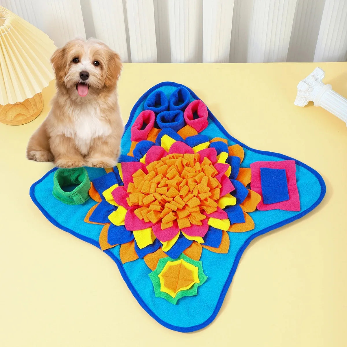 Interactive Dog Snuffle Mat — Feeding Puzzle Toy