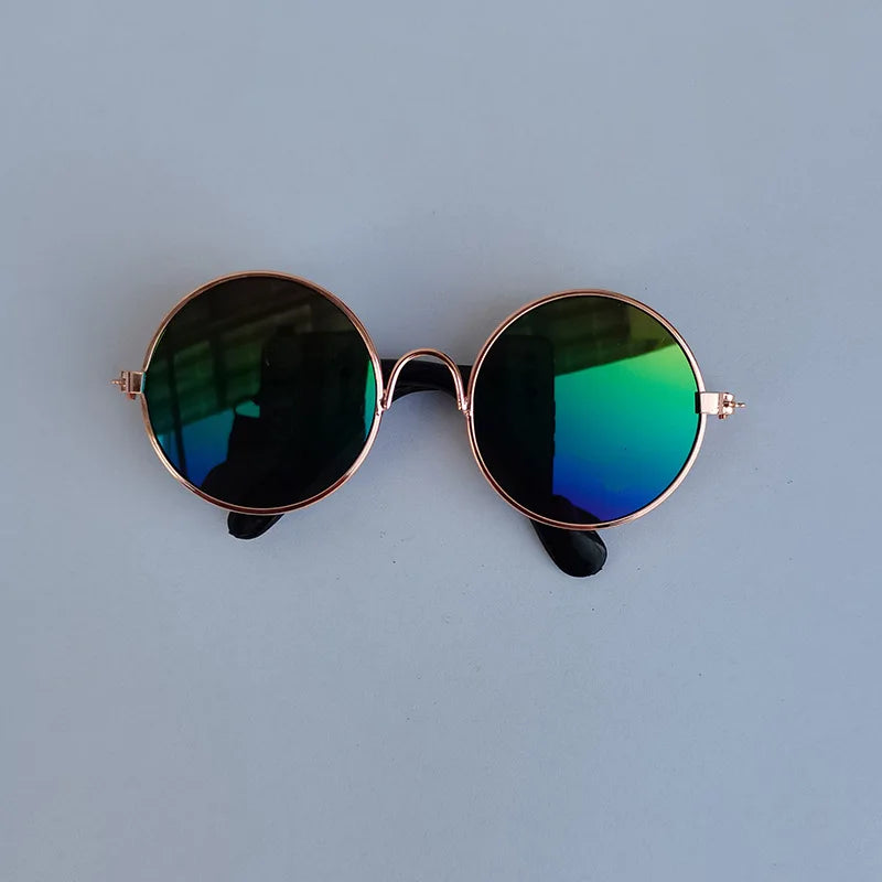 Vintage Round Sunglasses for Cats & Small Dogs – Photo Props & Cosplay