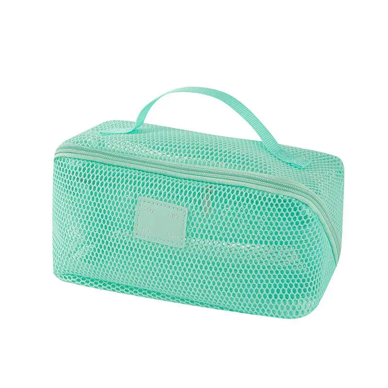 Women's Makeup Organizer Bag – Zipper Toiletry Kit & Travel Cosmetic Pouch
