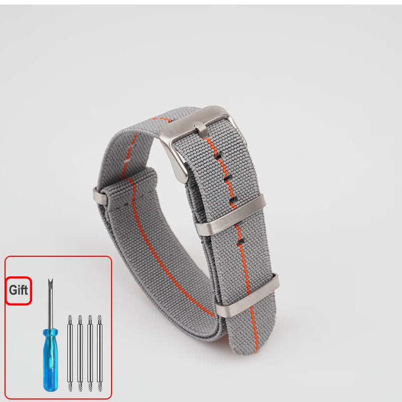 NATO Nylon Watch Band Strap – Elastic