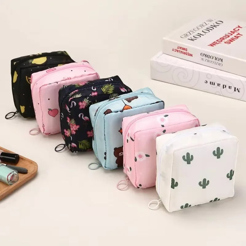 Portable Sanitary Napkin Organizer Pouch