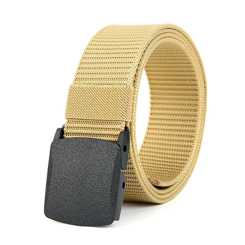 Men's Tactical Canvas Belt – Automatic Buckle
