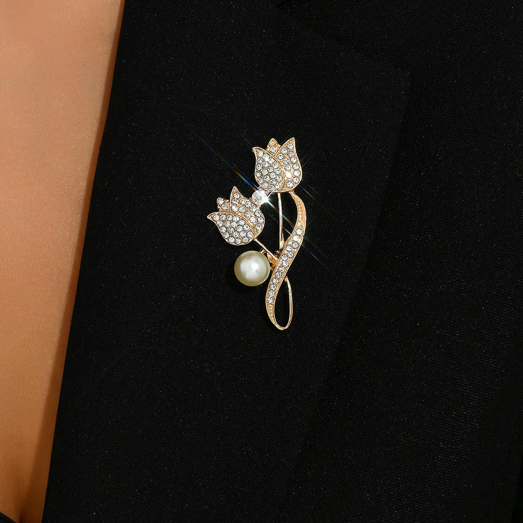Elegant Tulip Flower Brooch – Women's Fashion Pin