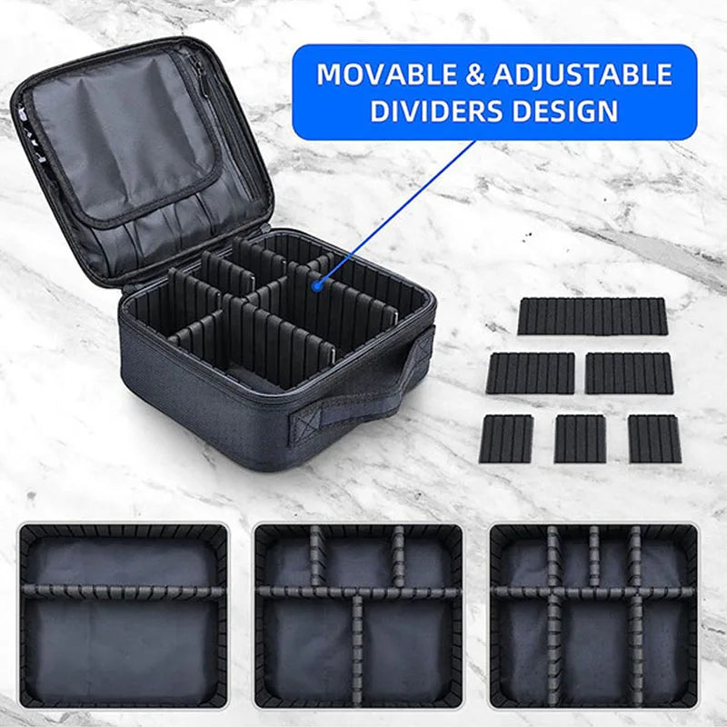 Women's Professional Makeup Bag – Waterproof Travel Cosmetic Case