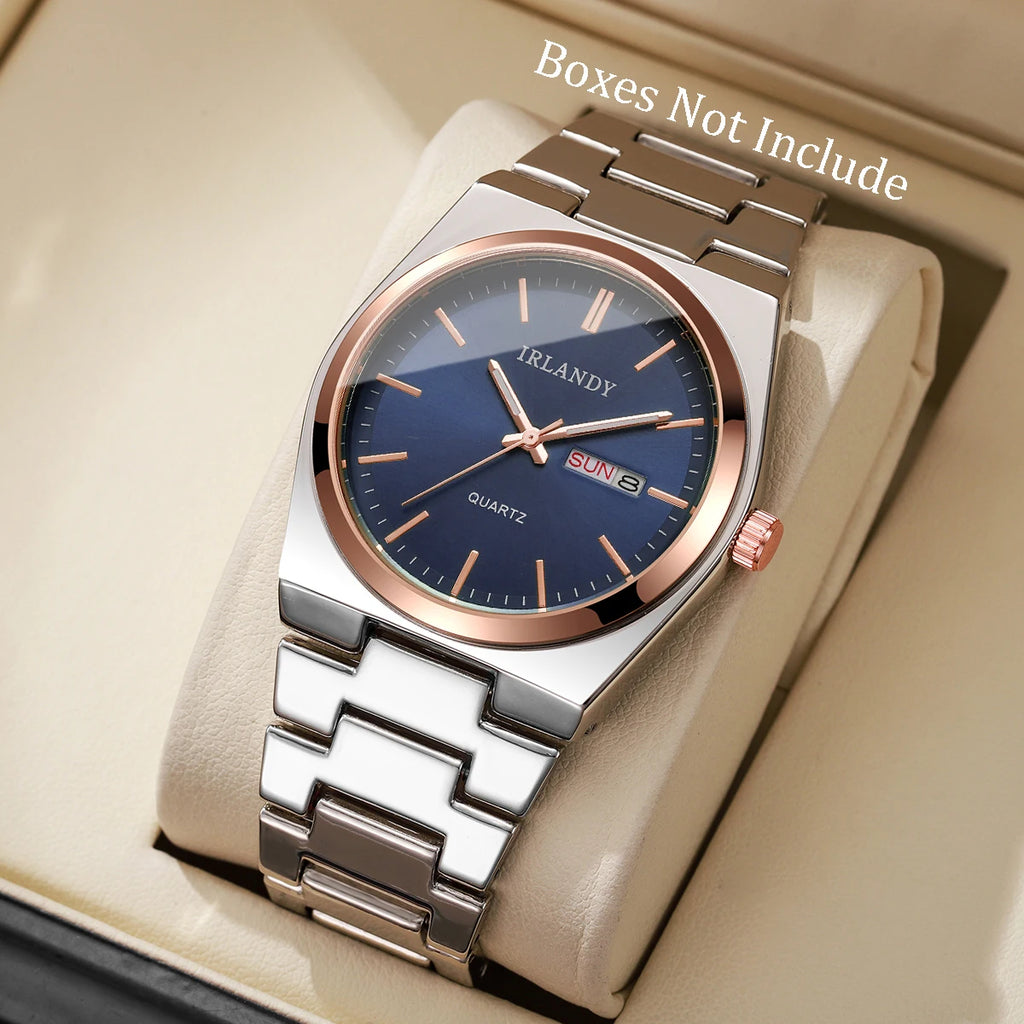 Men's Slim Quartz Watch with Calendar