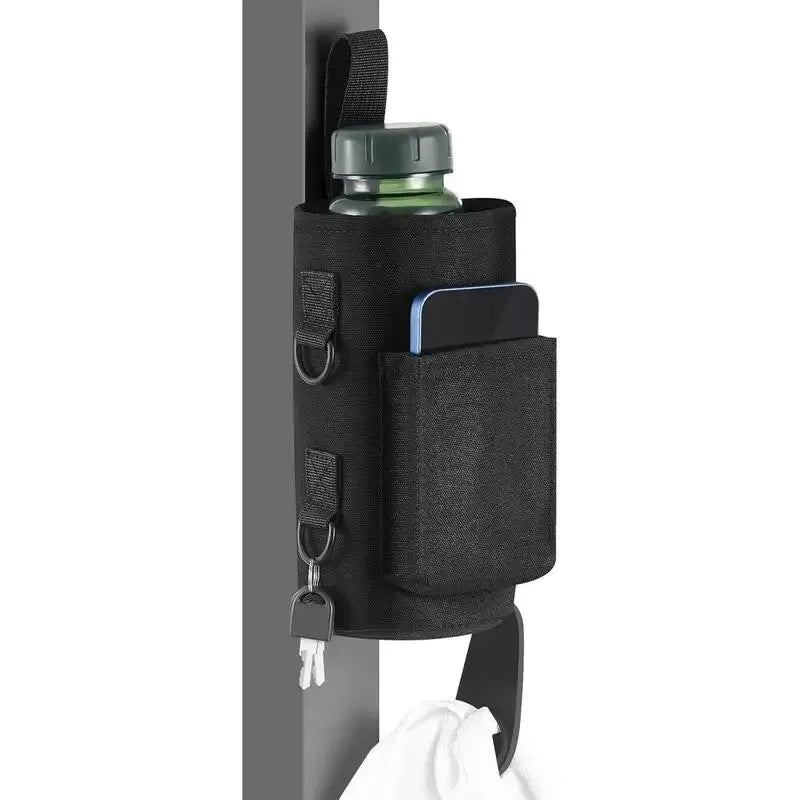Magnetic Gym Water Bottle Carrier Bag – Non-Slip Portable Sling Holder for Gym & Fitness