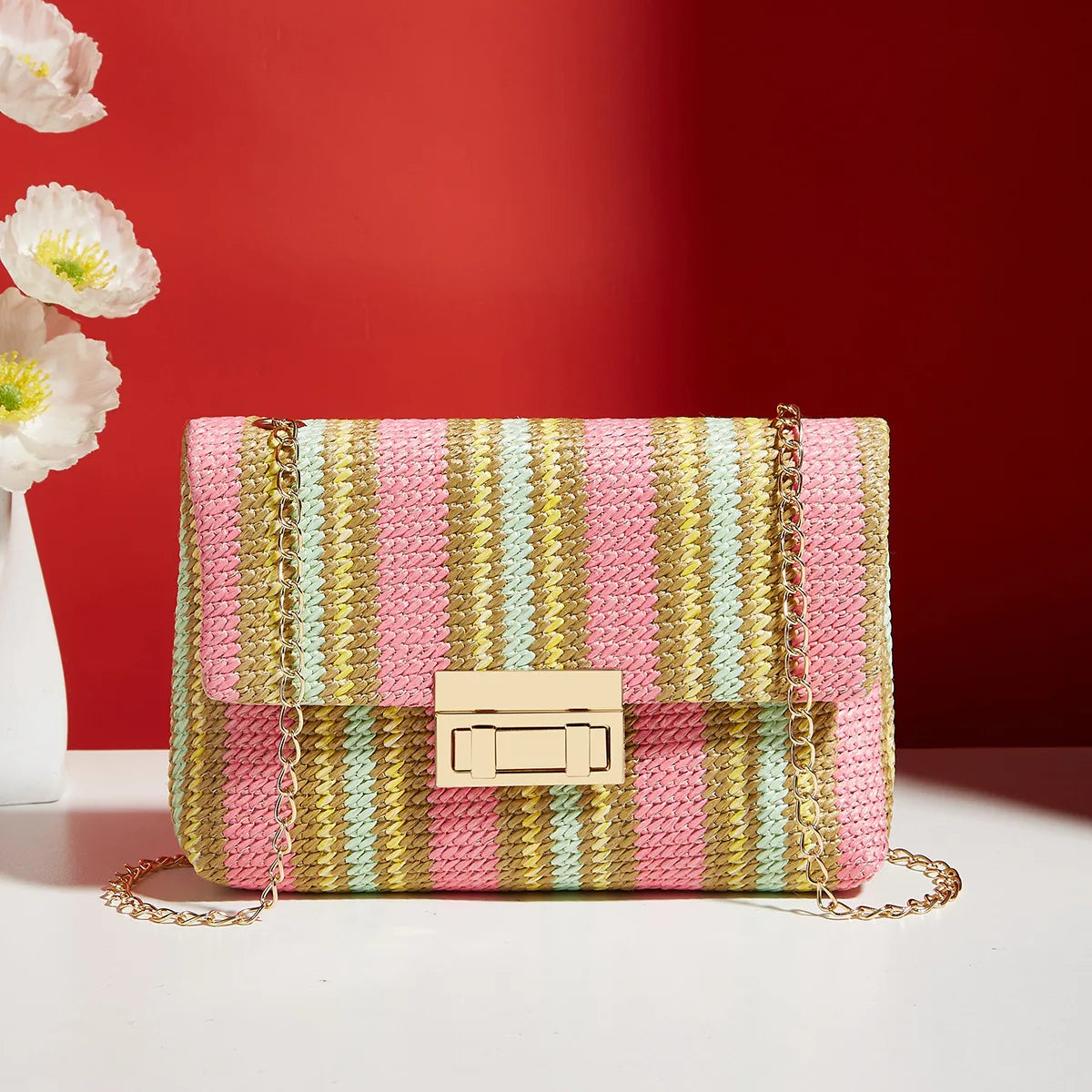 Women's Chain Strap Crossbody Bag – Chic Evening & Day Shoulder Bag