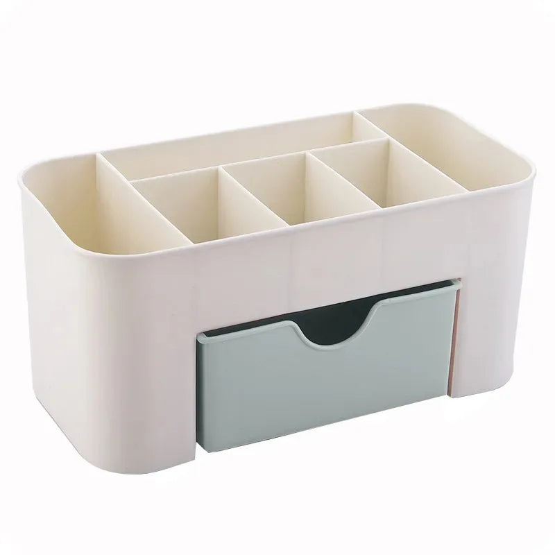 Nail Art Organizer Box – Plastic Storage Case for Cotton Pads, Swabs & Gel Polish Tools