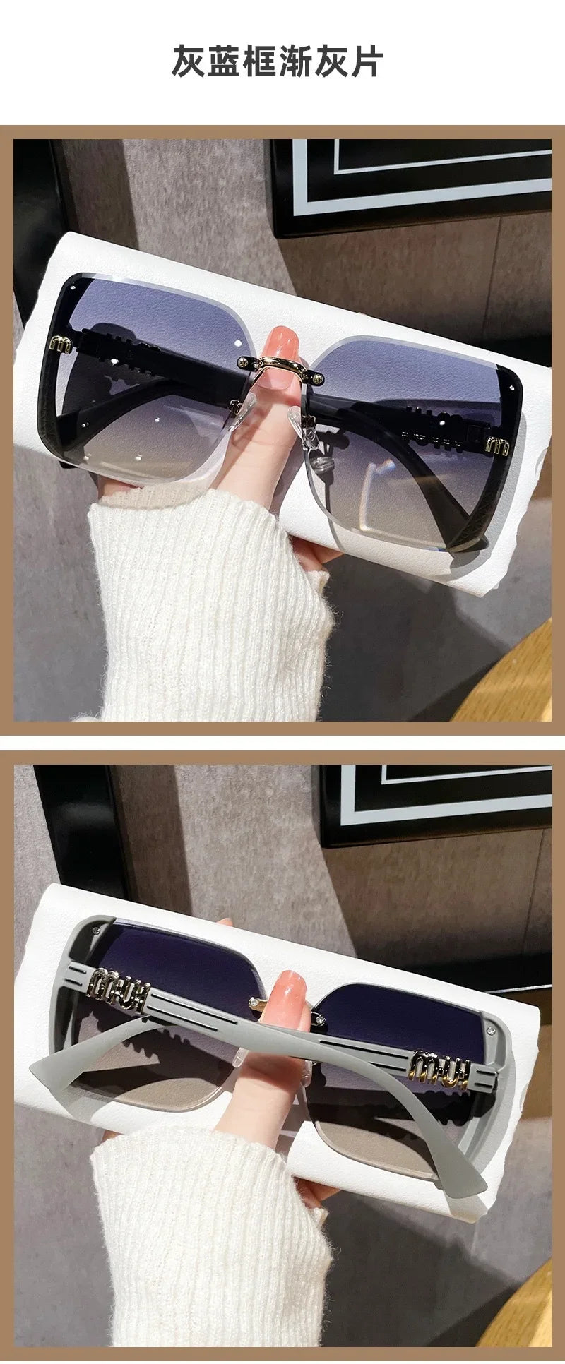 Women's Square Sunglasses – Vintage UV400 Fashion Shades
