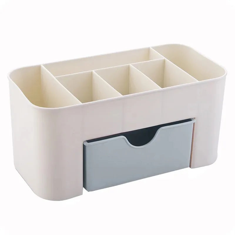 Nail Art Organizer Box – Plastic Storage Case for Cotton Pads, Swabs & Gel Polish Tools