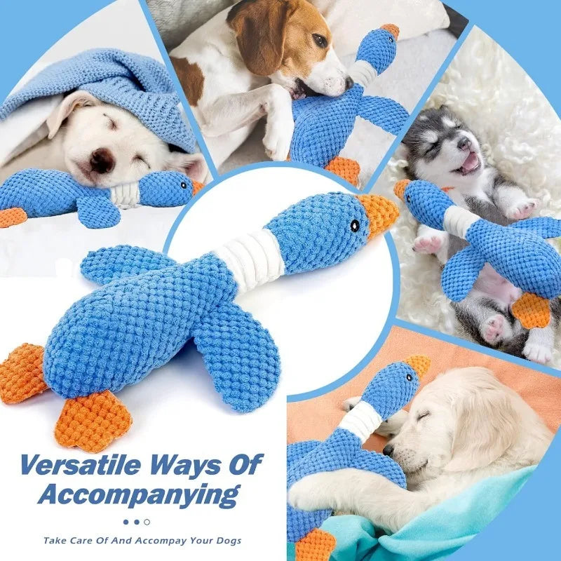 Goose Plush Squeaky Dog Toy – Interactive Chew & Fetch Toy for Cats & Dogs