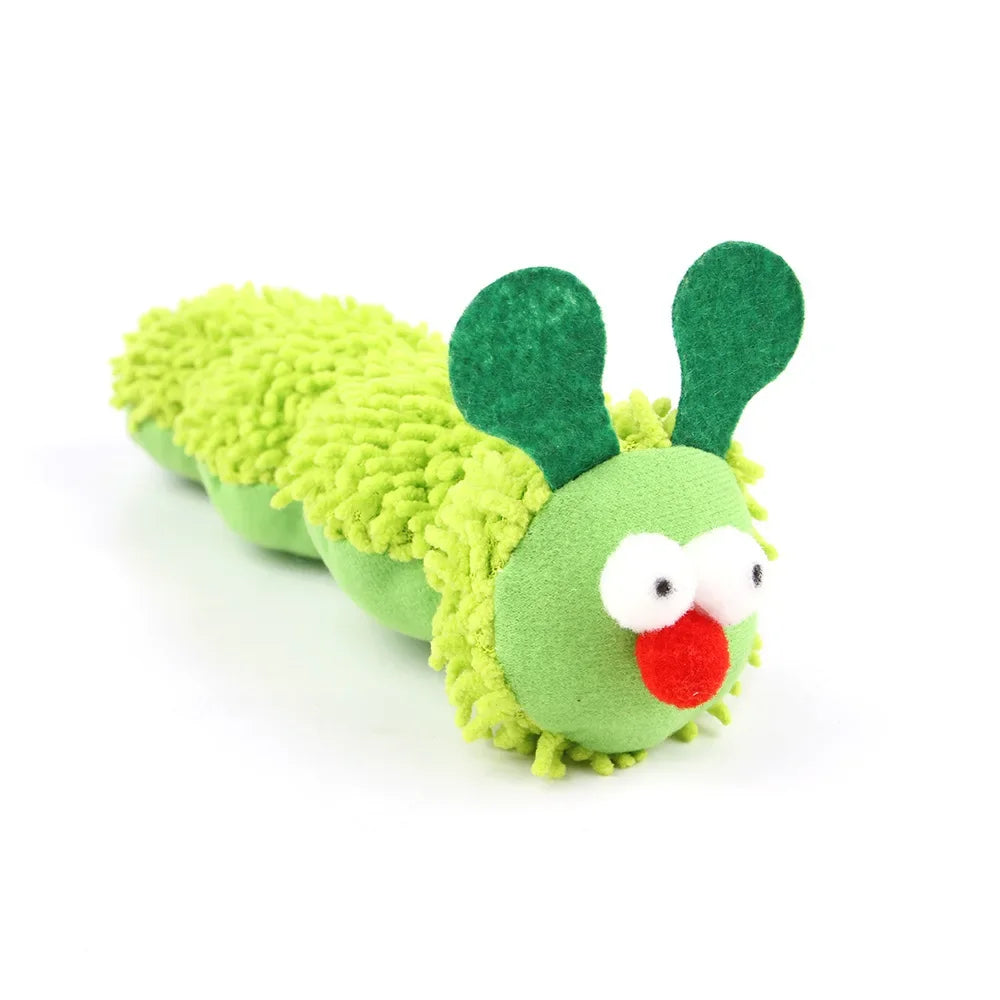 Caterpillar Catnip & Silvervine Cat Toy – Interactive Chew Molar Teaser