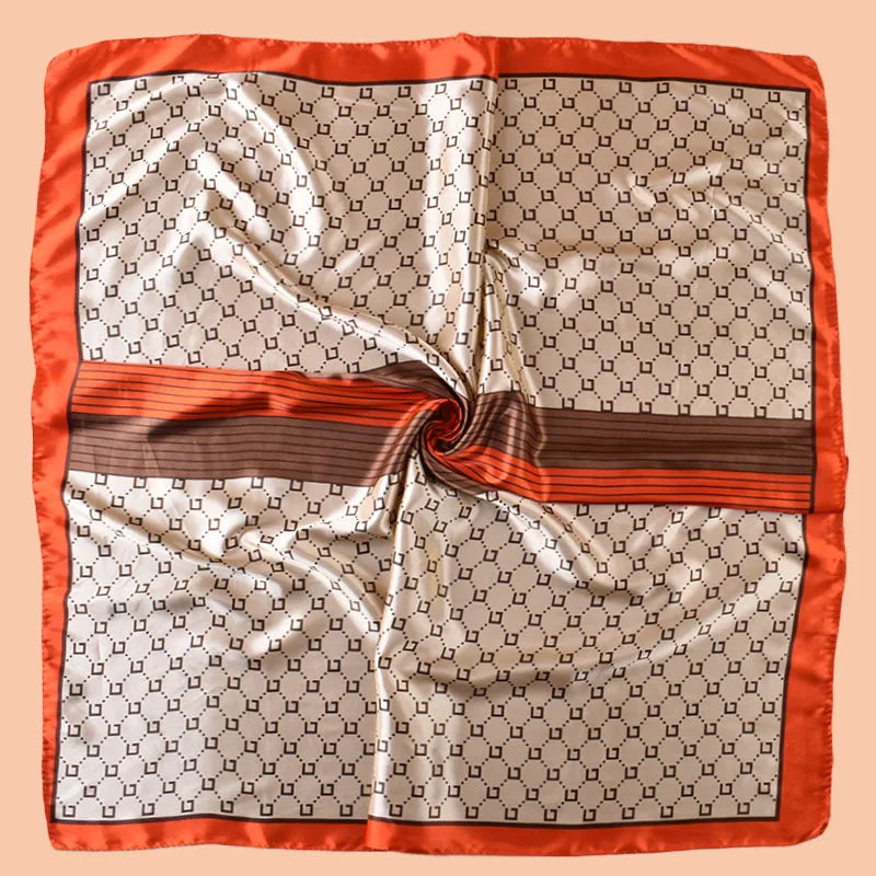 Satin Square Scarf – Versatile Headscarf, Hair Wrap & Beach Accessory for Women
