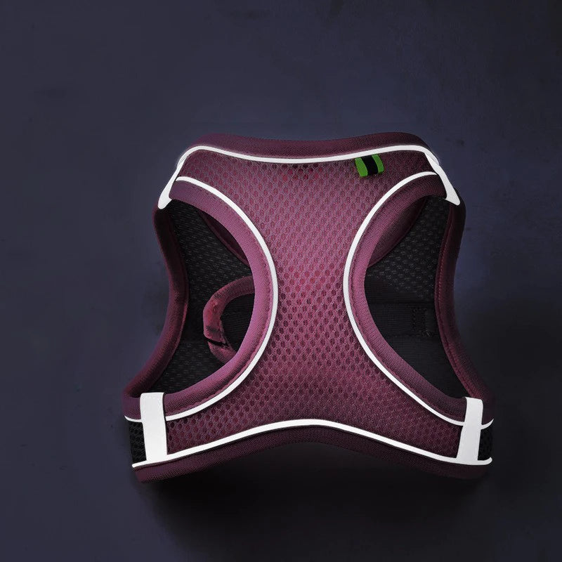 Cat & Dog Harness with Leash Set – Reflective Breathable Vest for Small Pets