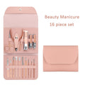 Kit Manucure Premium 16 Pièces – Acier Inoxydable, Pédicure & Étui Voyage