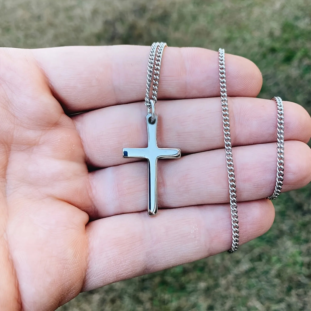 Men's Stainless Steel Cross Necklace
