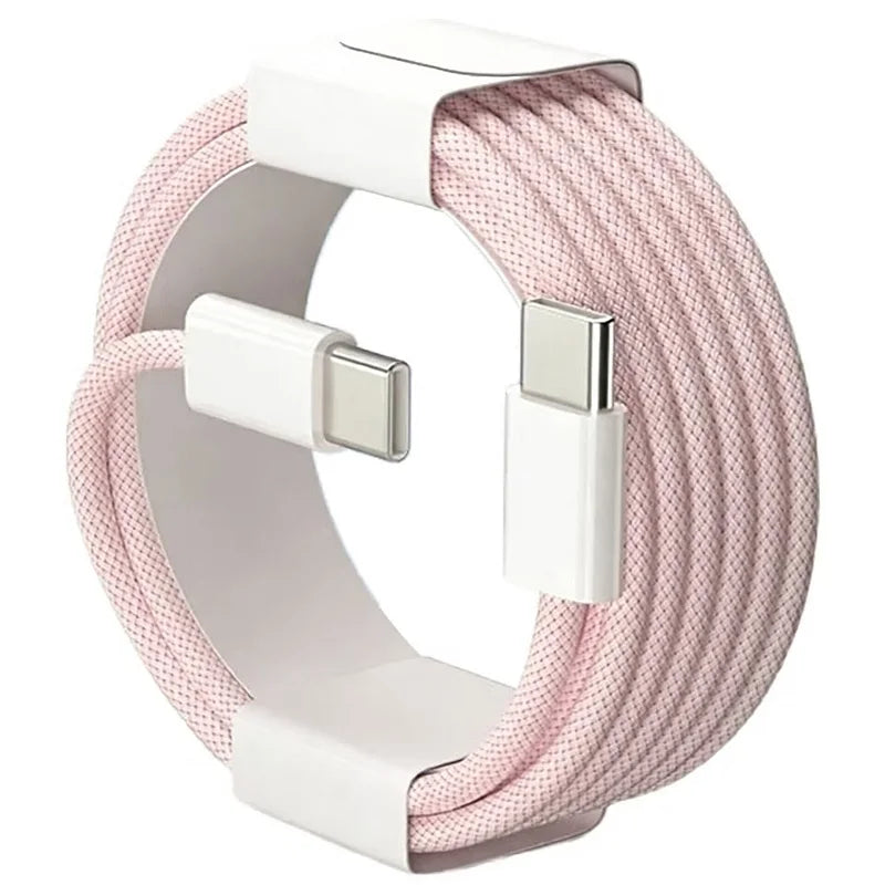 60W Nylon Braided USB-C Fast Charging Cable
