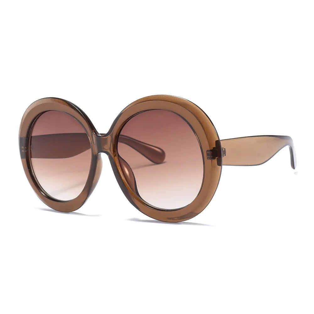 Retro Oversized Round Sunglasses