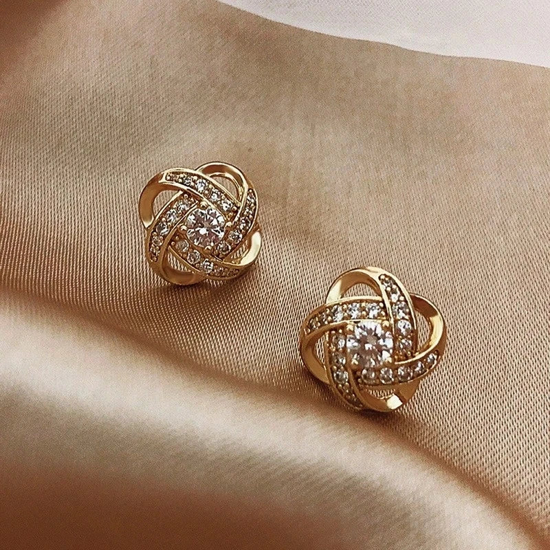 Sterling Silver Bohemian Stud Earrings