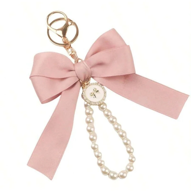 Large Bow Keychain – Cute Bag Charm & Hanging Ornament for Bags, Keys & Headphone Cases