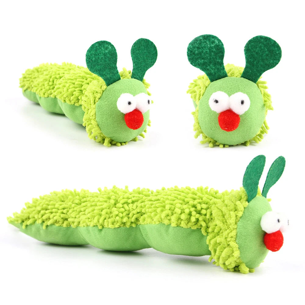 Caterpillar Catnip & Silvervine Cat Toy – Interactive Chew Molar Teaser