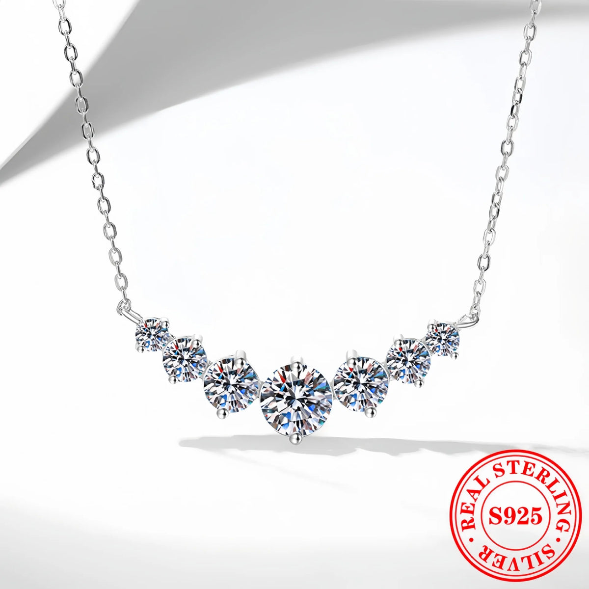 Sterling Silver Circle Pendant Necklace