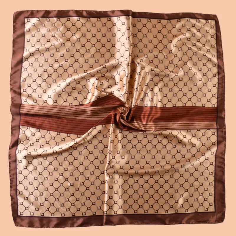 Satin Square Scarf – Versatile Headscarf, Hair Wrap & Beach Accessory for Women
