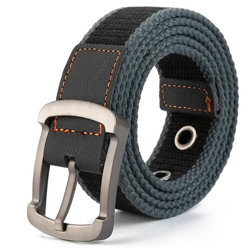 Canvas Tactical Belt – Unisex Casual Outdoor Belt for Jeans & Work