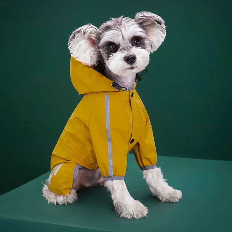 Reflective Waterproof Dog Raincoat – Jumpsuit for Small & Medium Dogs