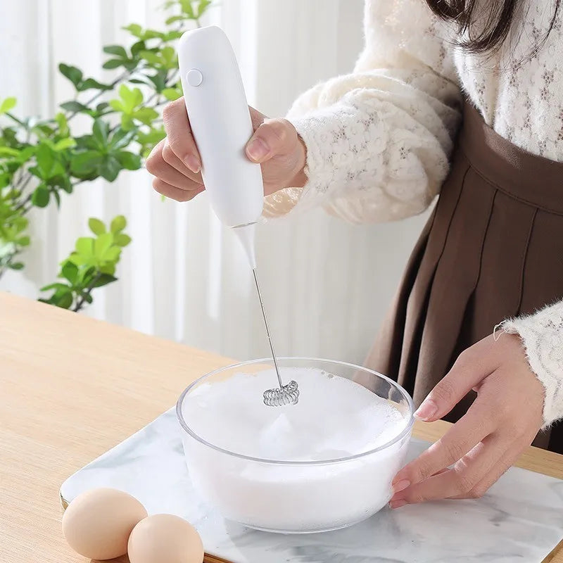Portable Milk Frother & Egg Beater – Handheld Whisk