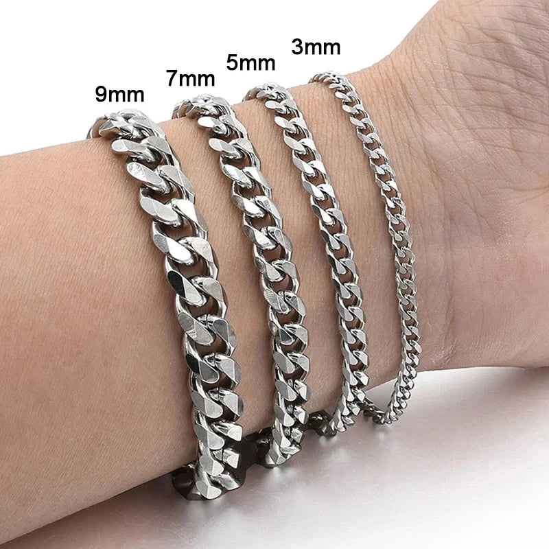 Cuban Chain Bracelet — Stainless Steel Link