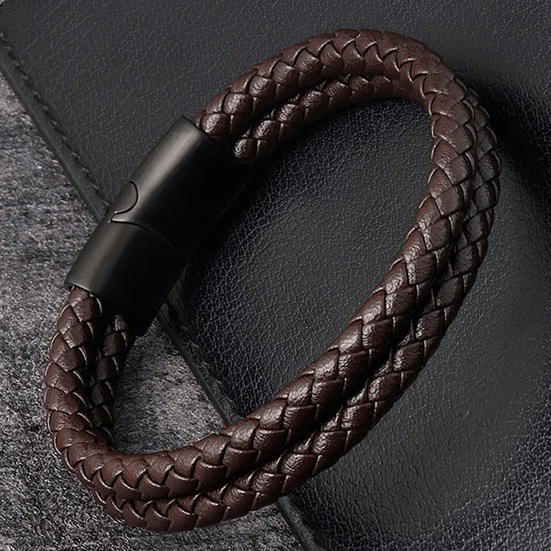 Men's Braided Leather Bracelet