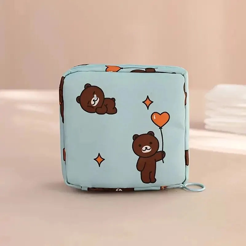 Portable Sanitary Napkin Organizer Pouch